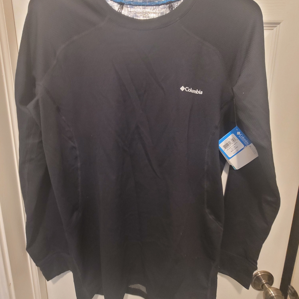 Columbia Black Crew Neck Long Sleeve Shirt